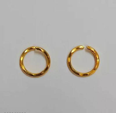 Lobya Beads Gold-plated Plated Metal, Alloy, Brass, Tungsten Nose Stud(Pack of 2)