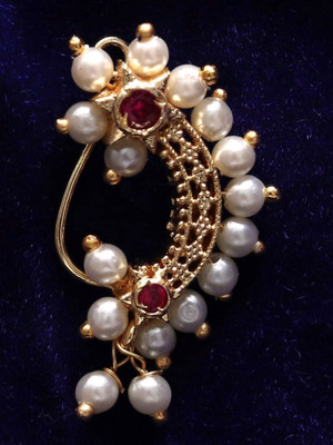 mycoh Cubic Zirconia Gold-plated, Gold-plated Plated Brass Nose Ring Set