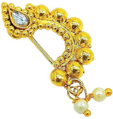 Yash Jewels Emporium Gold-plated Plated Brass Nathiya