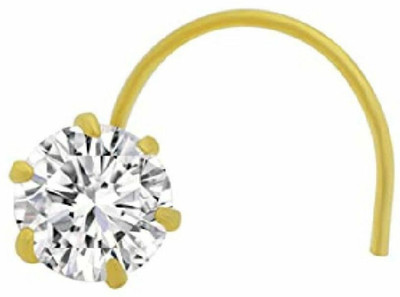 Ceylonmine01 Zircon Gold-plated Plated Stone Nose Stud