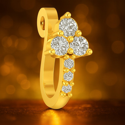 Bawree Crystal Gold-plated Plated Metal Nose Ring
