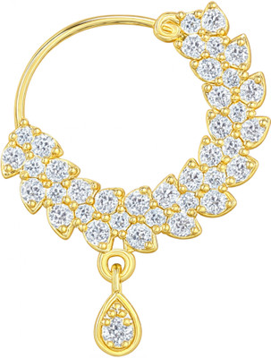 PRIVIU Cubic Zirconia Gold-plated Plated Brass Nose Ring