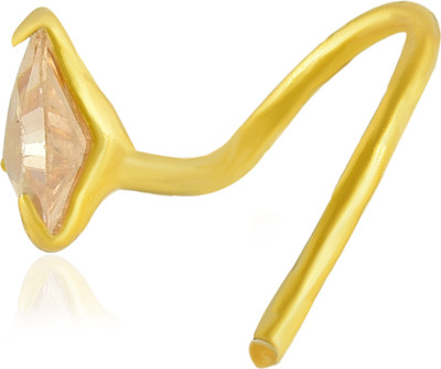 house of common Cubic Zirconia Gold-plated Plated Brass Nose Stud