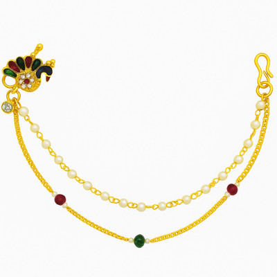 M S Badoniya Sales Beads Gold-plated Plated Alloy Nose Ring