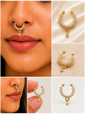 ISHARIYA Crystal Gold-plated Plated Alloy Nose Ring