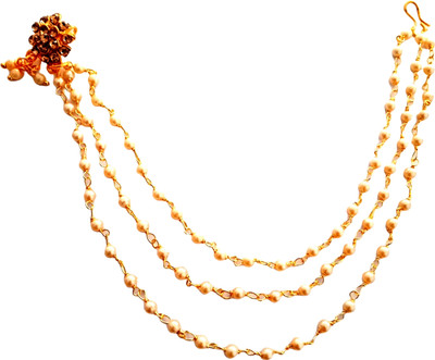 Nawab Collection Cubic Zirconia Gold-plated Plated Alloy Nathiya