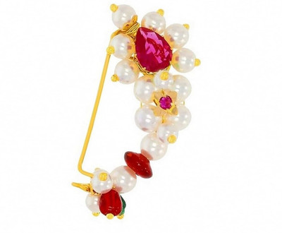 Bawree Crystal Gold-plated Plated Metal Nose Ring