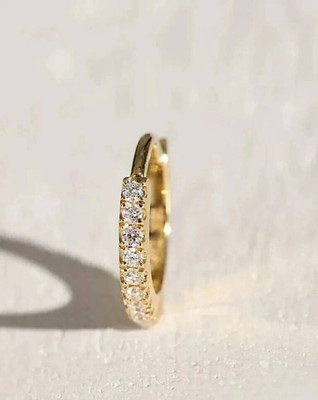 ShreeKirtiCollection Diamond Gold-plated Plated Metal Nose Ring