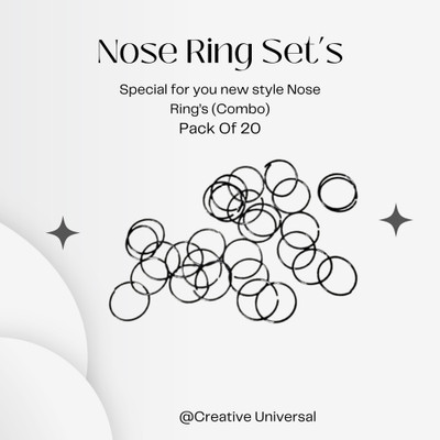 Creative Universal Metal Nose Ring(Pack of 20)