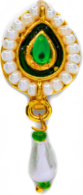 SHI Jewellery Emerald Gold-plated Plated Mother of Pearl Nose Stud
