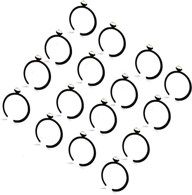 Bawree Crystal Silver Plated Metal Nose Ring