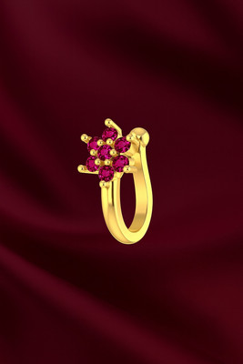 Bawree Crystal Gold-plated Plated Metal Nose Ring