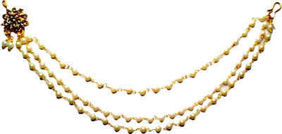 Nawab Collection Beads Gold-plated Plated Brass Nose Ring