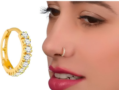 PAYABLE Cubic Zirconia Gold-plated Plated Metal Nathiya