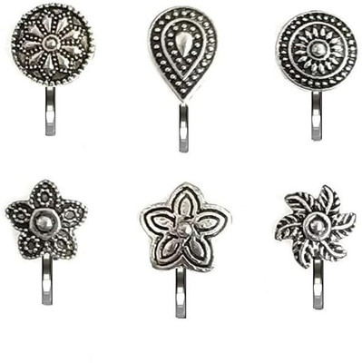 Kaima Metal Nose Ring Set(Pack of 6)
