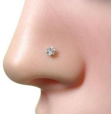 house of common Diamond Silver Nose Stud