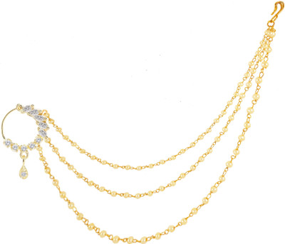 RANIT CREATION Diamond Rhodium Plated Alloy Nathiya