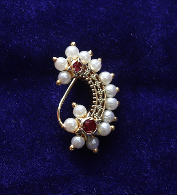 mycoh Cubic Zirconia Gold-plated Plated Brass, Metal Nose Stud