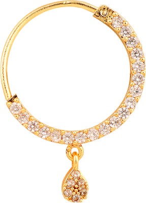 opaltouch Cubic Zirconia Gold-plated Plated Brass Nose Ring