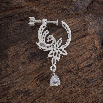 Kushal's Fashion Jewellery Zircon Gold-plated Plated Copper Nose Stud