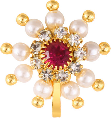 VIVASTRI Cubic Zirconia Gold-plated Plated Alloy Nose Stud