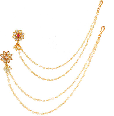 GEMRON JEWEL Gold-plated Plated Copper Nathiya(Pack of 2)