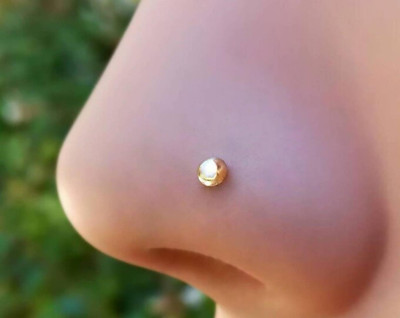 SMARNN Gold-plated Plated Metal Nose Stud