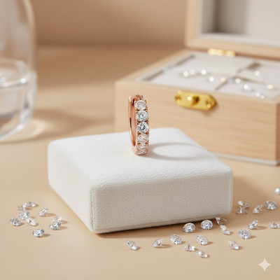 Bawree Crystal Gold-plated Plated Metal Nose Ring