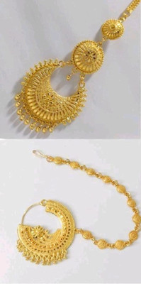 BHIMJI ENTERPRISE Opal Gold-plated Plated Brass Nose Ring Set(Pack of 2)