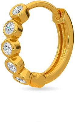 Krishna jewellers Cubic Zirconia Gold-plated Plated Brass Nose Ring