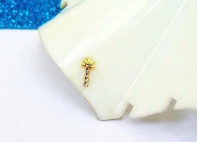 fashion2021 Crystal Gold-plated Plated Brass Nose Stud