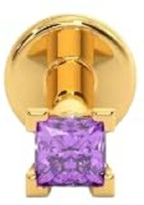 Ceylonmine01 Zircon Gold-plated Plated Stone Nose Stud