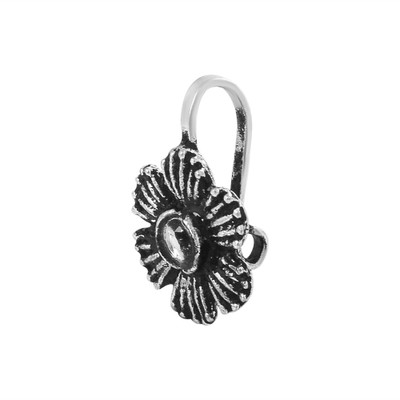 morir Silver Plated Brass Nose Ring