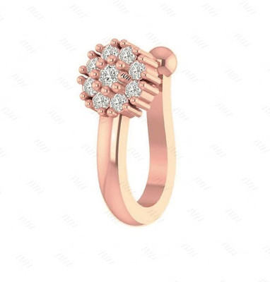 Bawree Crystal Gold-plated Plated Metal Nose Ring