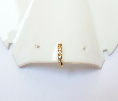 fashion2021 Crystal Gold-plated Plated Brass Nose Stud