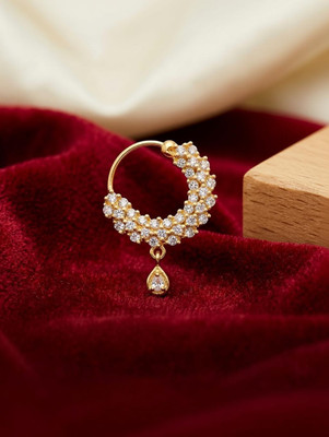 ZENVIA Crystal Gold-plated Plated Alloy Nose Ring