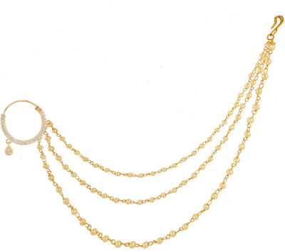 RANIT CREATION Diamond Rhodium Plated Alloy Nathiya