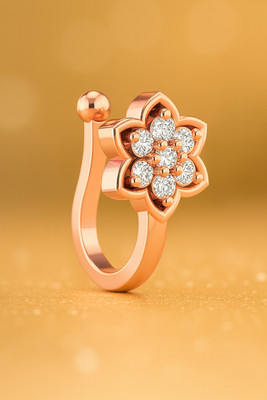 Bawree Crystal Gold-plated Plated Metal Nose Stud