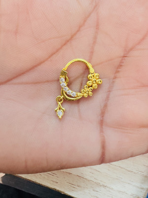 Pkson Zircon Gold-plated Plated Brass Nathiya