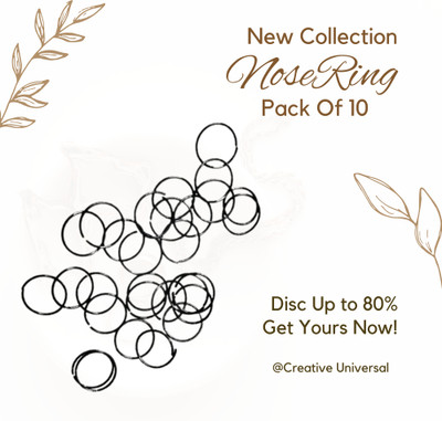 Creative Universal Metal Nose Ring(Pack of 10)