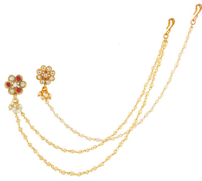 GEMRON JEWEL Gold-plated Plated Copper Nathiya(Pack of 2)