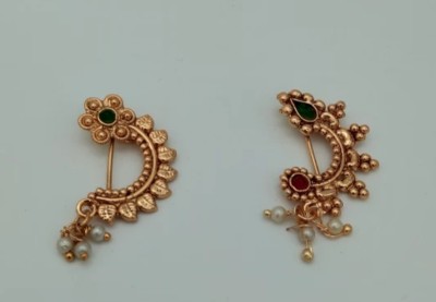 prem jewellers Copper, Gold-plated, Silver Plated Brass Nose Stud