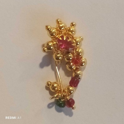 bhumi creation Ruby Gold-plated Plated Brass Nathiya