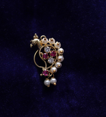 mycoh Cubic Zirconia Gold-plated Plated Brass Nathiya