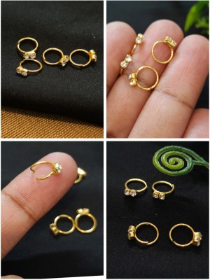 Ramayani collection enterprise Gold-plated Plated Alloy Nose Ring Set(Pack of 6)