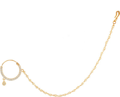 RANIT CREATION Diamond Rhodium Plated Alloy Nathiya