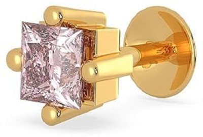 Ceylonmine01 Zircon Gold-plated Plated Stone Nose Stud
