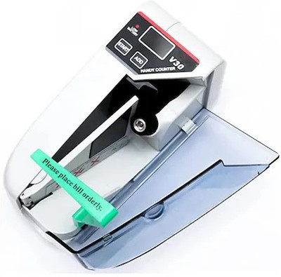 Punnkk V30 LED Display Mini Portable Handy Use Battery/Plug Note Counting Machine(Counting Speed - 600 notes/min)