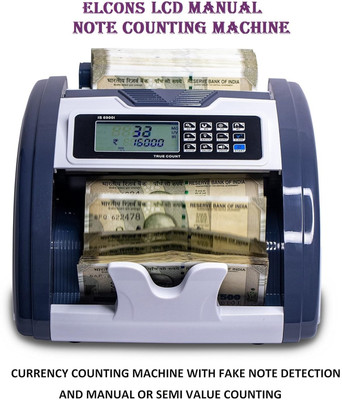 ELCONS El-LCD Manual Note Counting Machine(Counting Speed - 1000 notes/min)