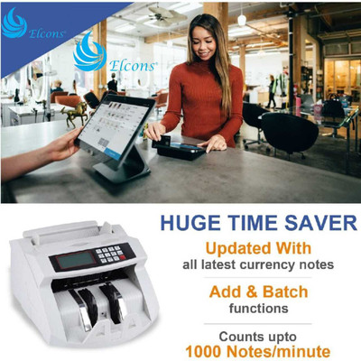 ELCONS LCD Note Counting Machine(Counting Speed - 1000 notes/min)